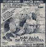cartula carteles de Mas Alla De La Justicia - 1981
