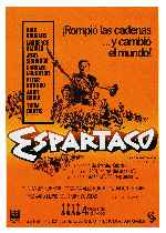 carátula carteles de Espartaco - 1960 - V2