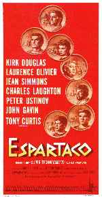 carátula carteles de Espartaco - 1960 - V4