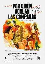 carátula carteles de Por Quien Doblan Las Campanas