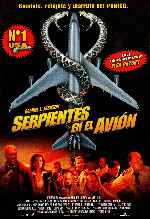 carátula carteles de Serpientes En El Avion - V2