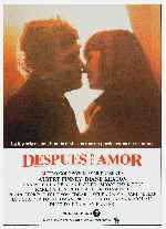 carátula carteles de Despues Del Amor - 1982