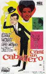 carátula carteles de Casi Un Caballero - 1964 - V2