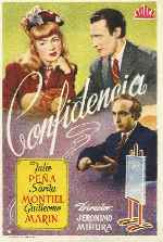 carátula carteles de Confidencia