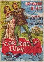 carátula carteles de Corazon De Leon - 1948