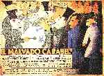 carátula carteles de El Malvado Carabel - 1935