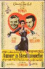 carátula carteles de Amor A Medianoche - 1953