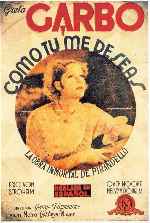 carátula carteles de Como Tu Me Deseas
