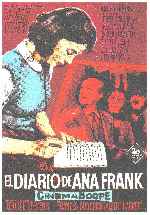 carátula carteles de El Diario De Ana Frank - 1959