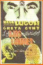 carátula carteles de Los Ojos Misteriosos De Londres