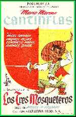 carátula carteles de Cantinflas - Los Tres Mosqueteros - V3
