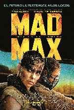 cartula carteles de Mad Max - Furia En El Camino