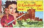 carátula carteles de El Caballero Negro - 1954 - V2
