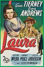 carátula carteles de Laura - 1944