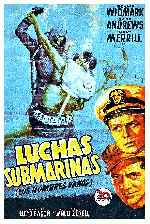 carátula carteles de Luchas Submarinas - 1951