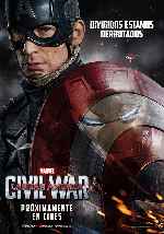 cartula carteles de Capitan America - Civil War - V03