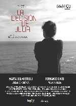 carátula carteles de La Decision De Julia