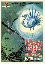 carátula carteles de El Pajaro De Las Plumas De Cristal