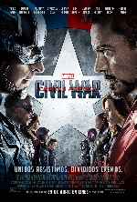 cartula carteles de Capitan America - Civil War - V15