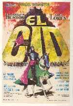 carátula carteles de El Cid - 1961