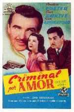 carátula carteles de Criminal Por Amor