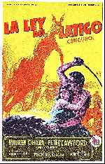 carátula carteles de La Ley Del Latigo