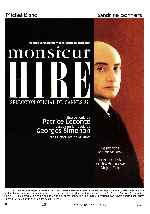 carátula carteles de Monsieur Hire - V2