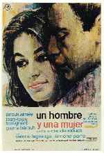 carátula carteles de Un Hombre Y Una Mujer