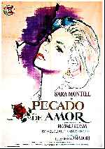 carátula carteles de Pecado De Amor - 1961 - V2