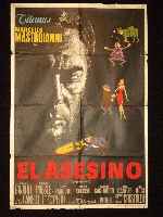 carátula carteles de El Asesino - 1961