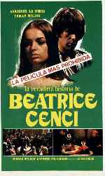 carátula carteles de La Verdadera Historia De Beatrice Cenci