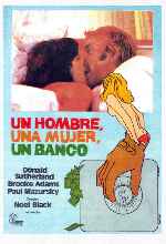 carátula carteles de Un Hombre Una Mujer Un Banco