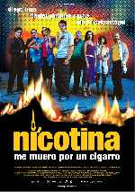 carátula carteles de Nicotina