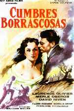 carátula carteles de Cumbres Borrascosas - 1939