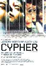 carátula carteles de Cypher
