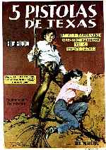 carátula carteles de 5 Pistolas De Texas