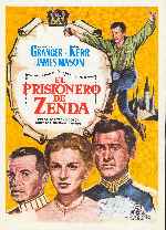 cartula carteles de El Prisionero De Zenda - 1952