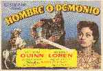 carátula carteles de Hombre O Demonio