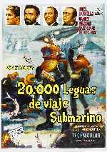 carátula carteles de 20.000 Leguas De Viaje Submarino - 1954 - V6