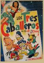 carátula carteles de Los Tres Caballeros - V3