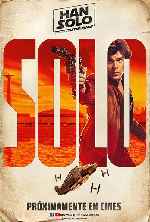 cartula carteles de Han Solo - Una Historia De Star Wars