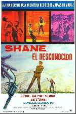 carátula carteles de Shane - El Desconocido
