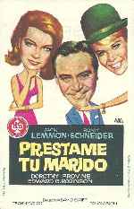 carátula carteles de Prestame Tu Marido