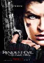 cartula carteles de Resident Evil - Capitulo Final - V2
