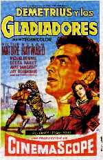 carátula carteles de Demetrius Y Los Gladiadores