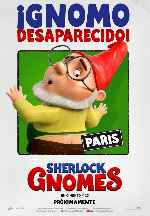 carátula carteles de Sherlock Gnomes - V07