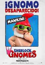 carátula carteles de Sherlock Gnomes - V08