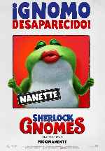 carátula carteles de Sherlock Gnomes - V09