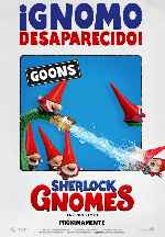carátula carteles de Sherlock Gnomes - V10