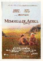 carátula carteles de Memorias De Africa
